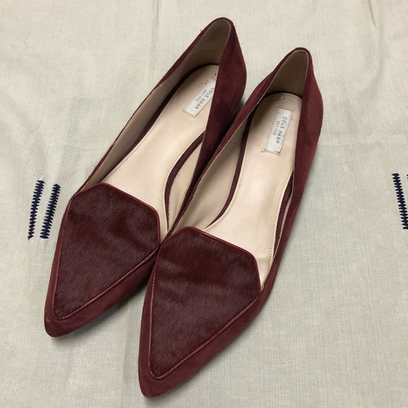 Cole Haan Shoes - Cole Haan Burgundy Dellora Loafer/Skimmer